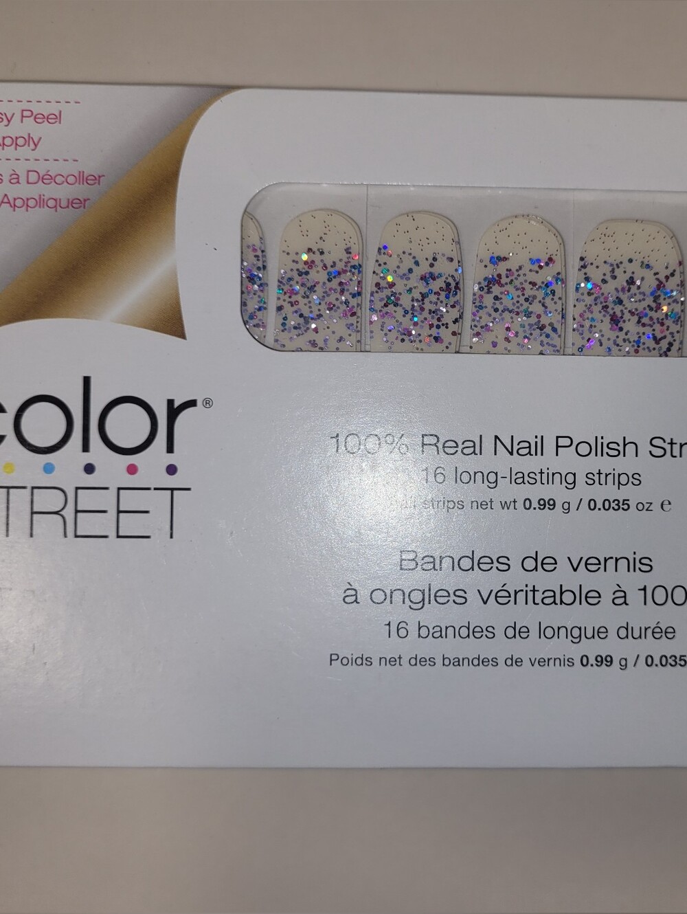 5 for $25 - Color Street Less Bitter, More Glitter nail polish strips